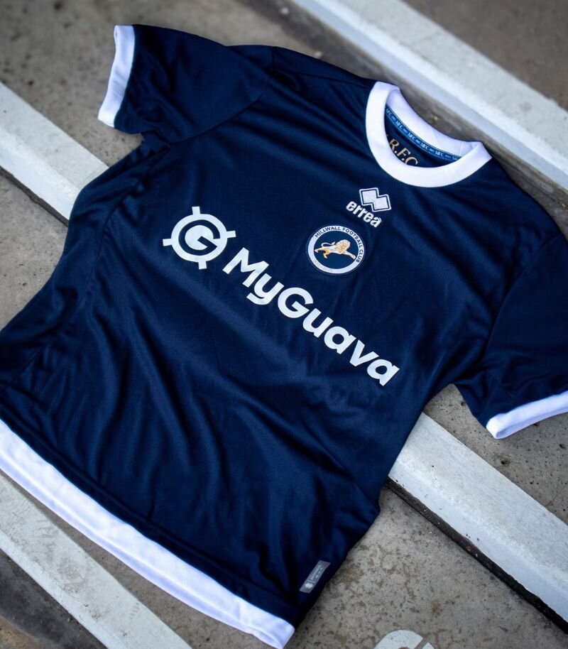 new millwall home kit in navy blue